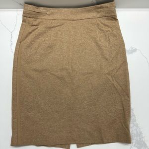 Trina Turk Camel Ponte Knit Straight Skirt Size 0